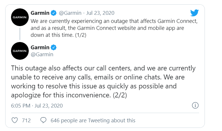 Garmin Twitter